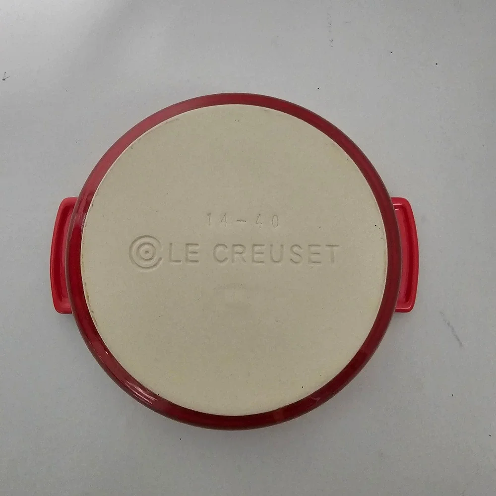 Le‎ Creuset Stoneware Round Au Gratin Dish Small Red Cerise 5.5